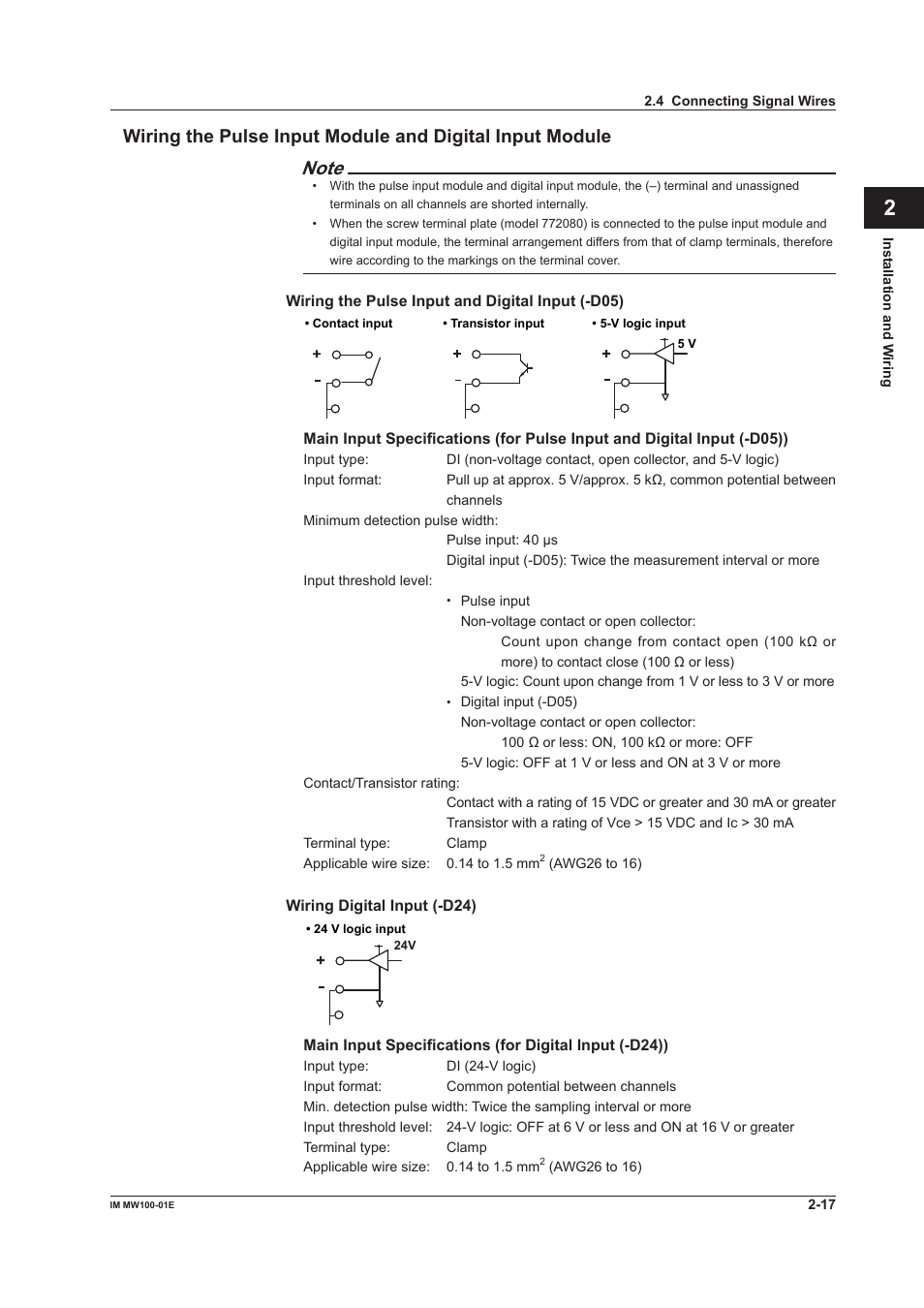 Yokogawa Standalone MW100 User Manual | Page 105 / 305