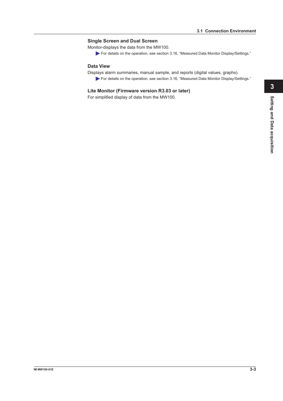 Yokogawa Standalone MW100 User Manual | Page 125 / 305