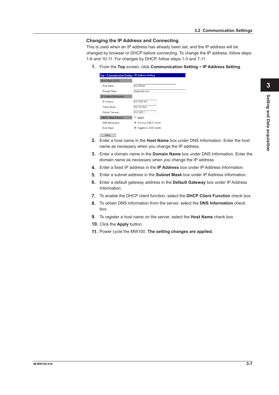 App index | Yokogawa Standalone MW100 User Manual | Page 129 / 305