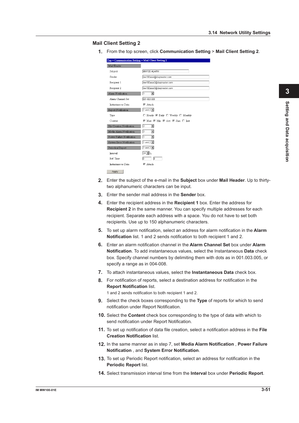 App index | Yokogawa Standalone MW100 User Manual | Page 173 / 305