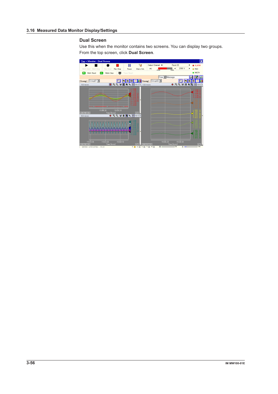 Yokogawa Standalone MW100 User Manual | Page 178 / 305