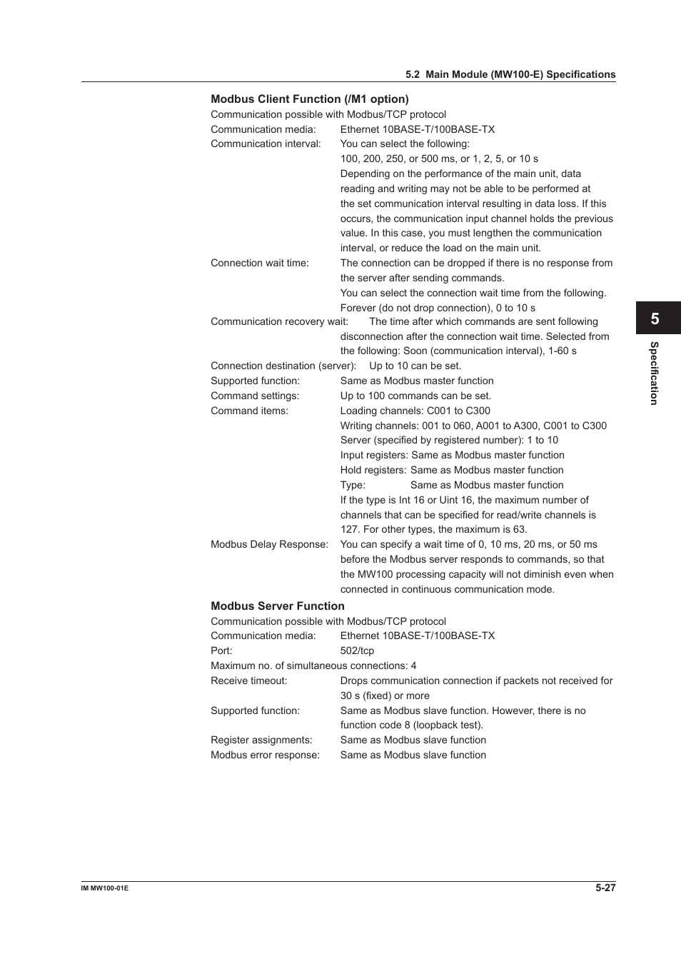 App index | Yokogawa Standalone MW100 User Manual | Page 240 / 305