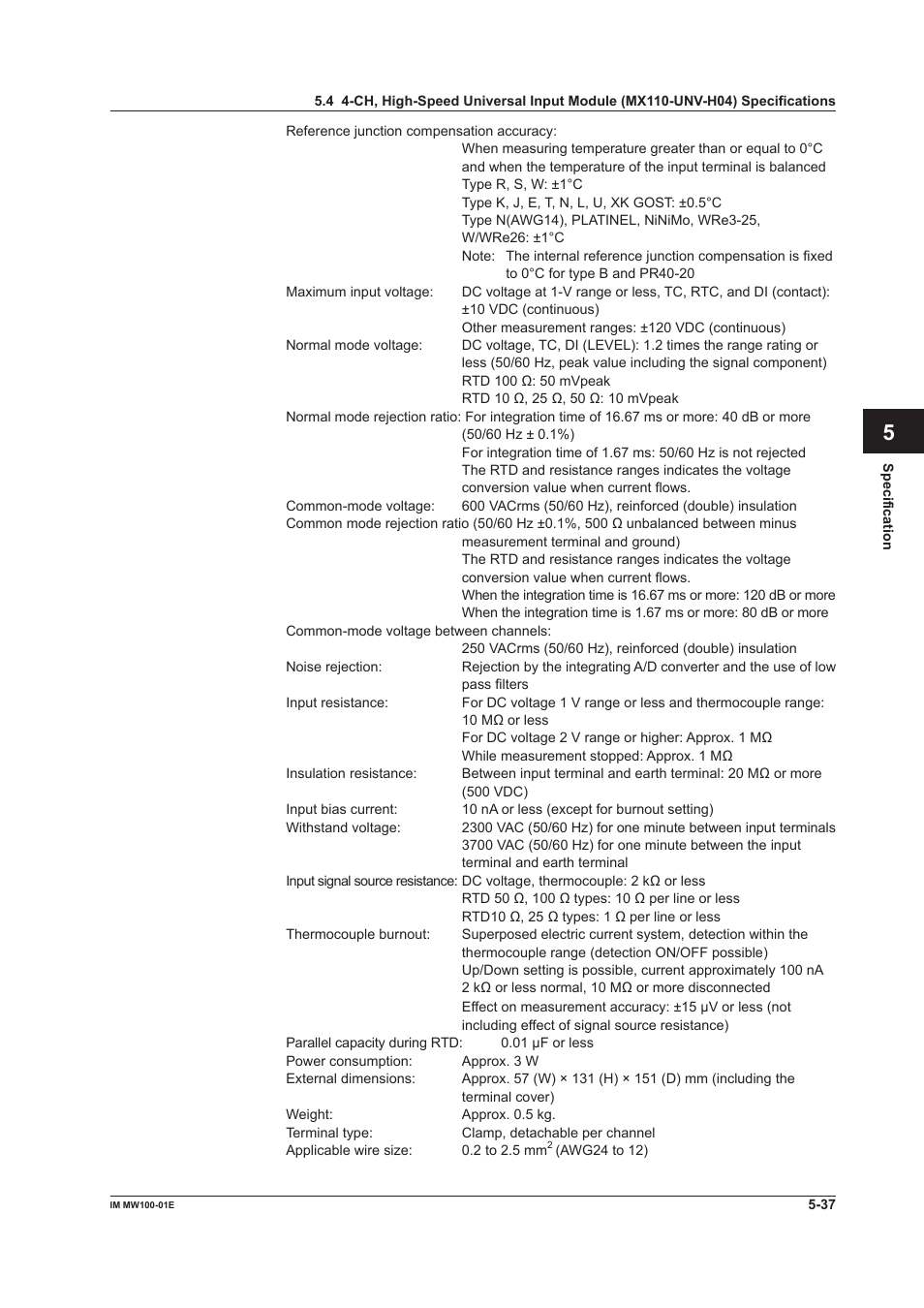 App index | Yokogawa Standalone MW100 User Manual | Page 250 / 305