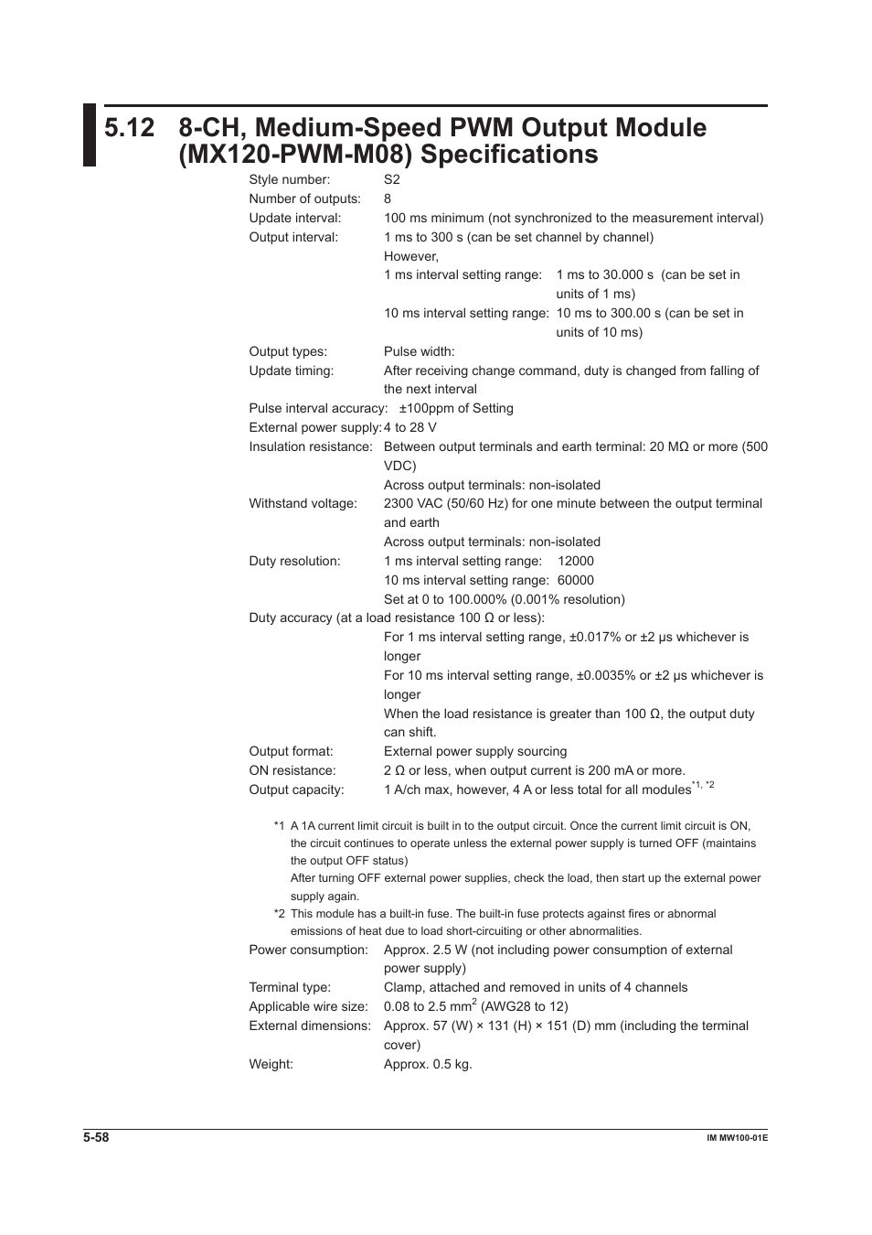 Yokogawa Standalone MW100 User Manual | Page 271 / 305