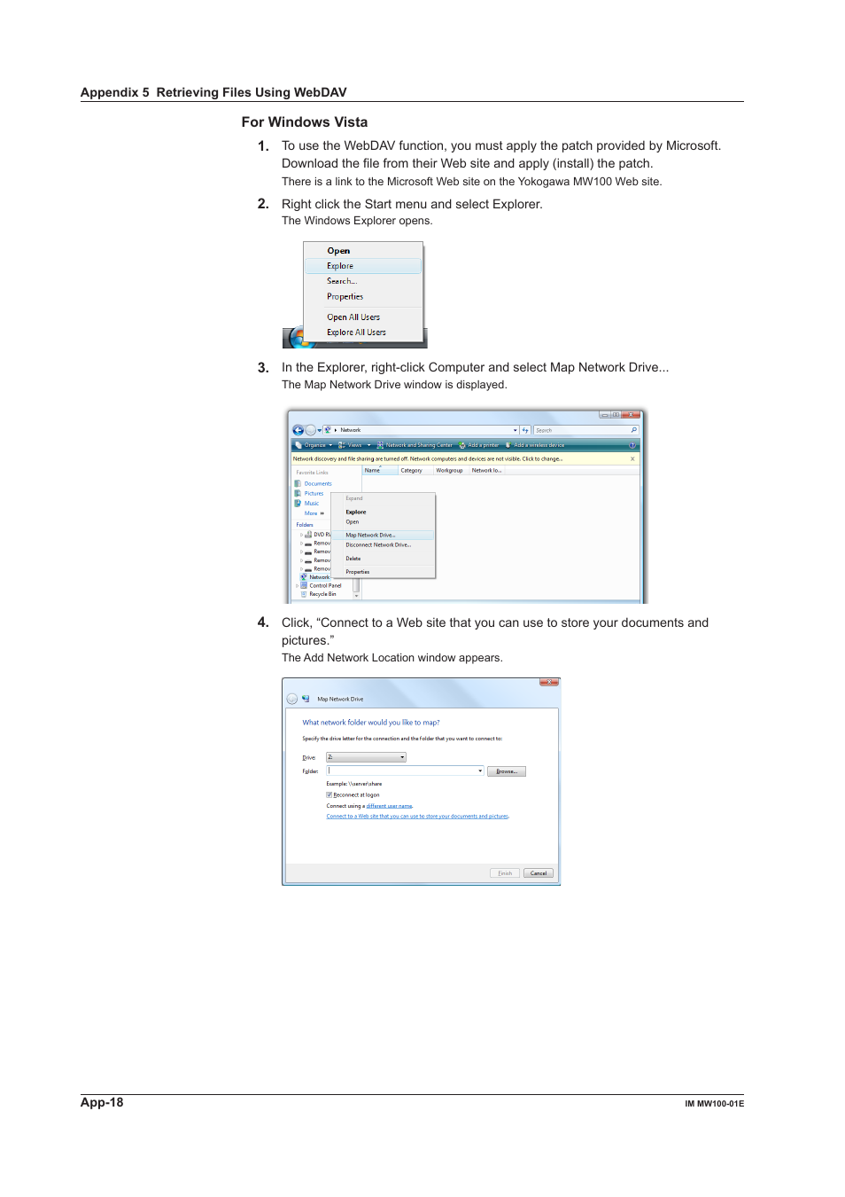 Yokogawa Standalone MW100 User Manual | Page 292 / 305