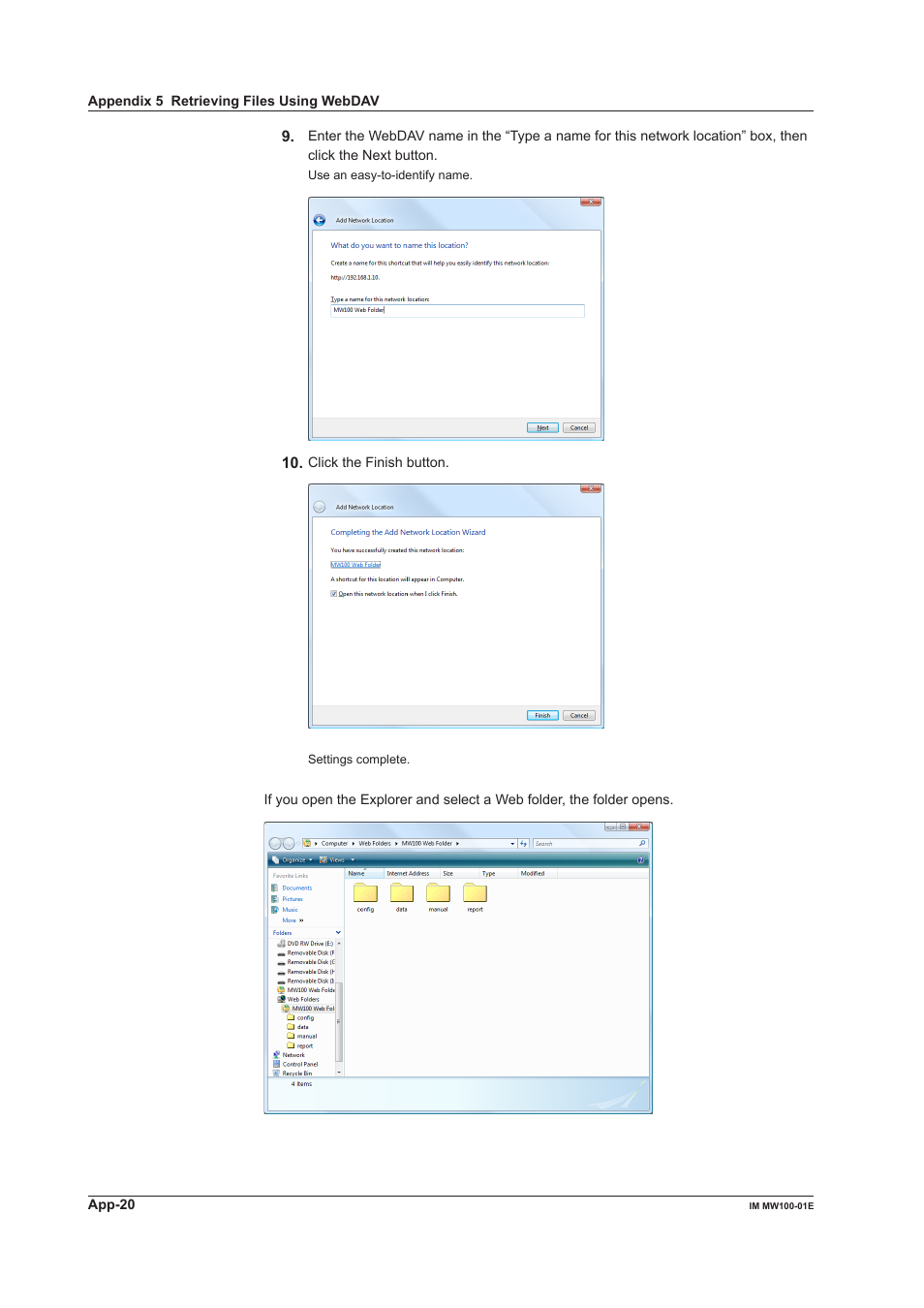 Yokogawa Standalone MW100 User Manual | Page 294 / 305