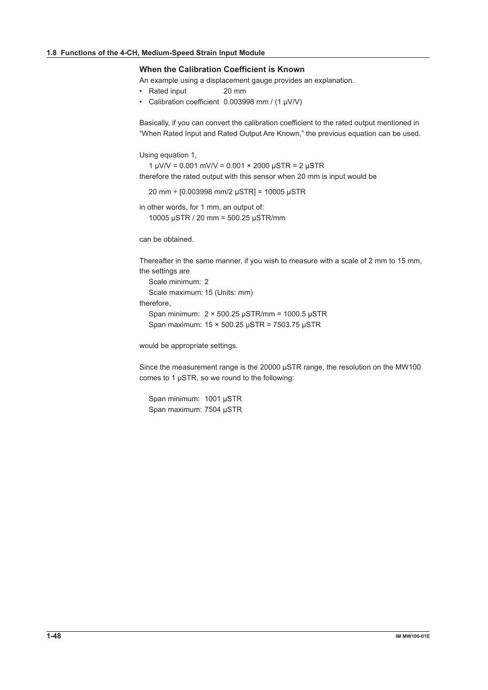 Yokogawa Standalone MW100 User Manual | Page 62 / 305