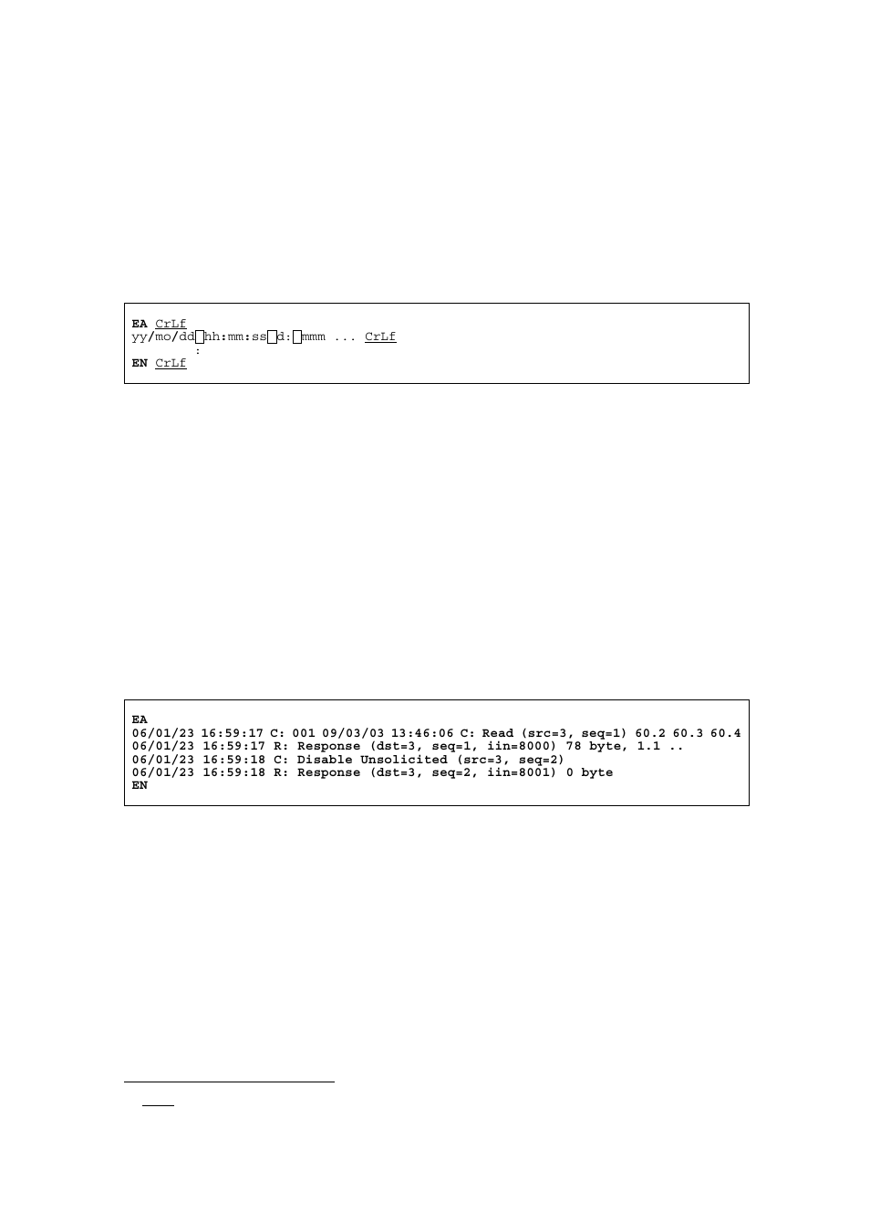 Dnp slave log output (fl0, dnp3_s) | Yokogawa Standalone MW100 User Manual | Page 111 / 131