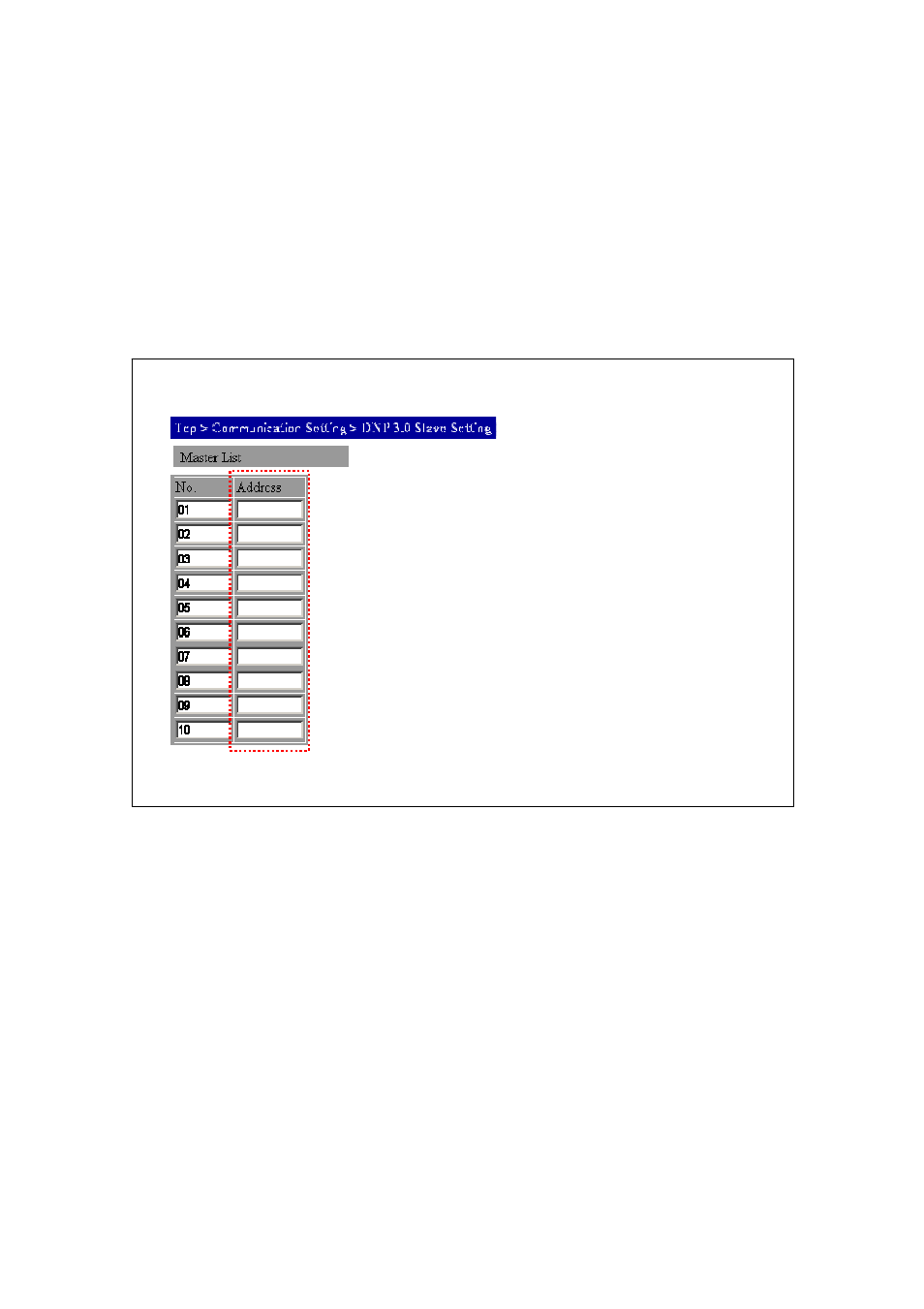 Configuration of destination address | Yokogawa Standalone MW100 User Manual | Page 44 / 131