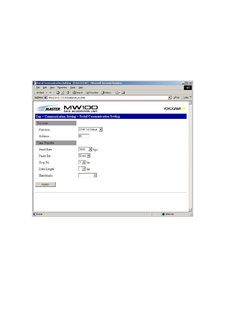 Yokogawa Standalone MW100 User Manual | Page 58 / 131