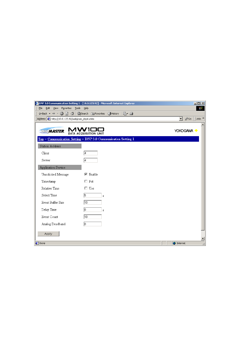 Yokogawa Standalone MW100 User Manual | Page 64 / 131