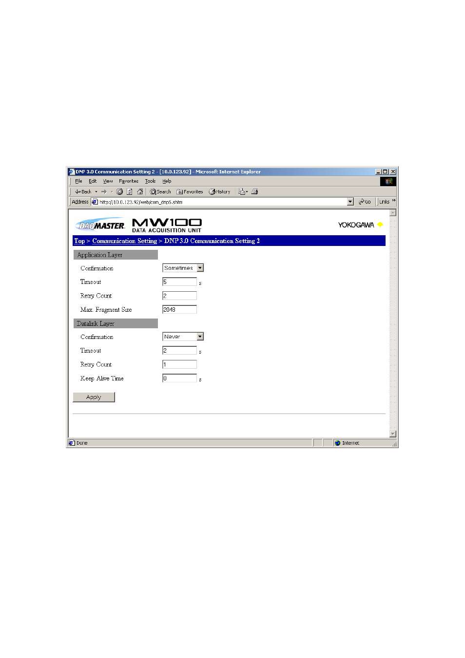 Yokogawa Standalone MW100 User Manual | Page 66 / 131