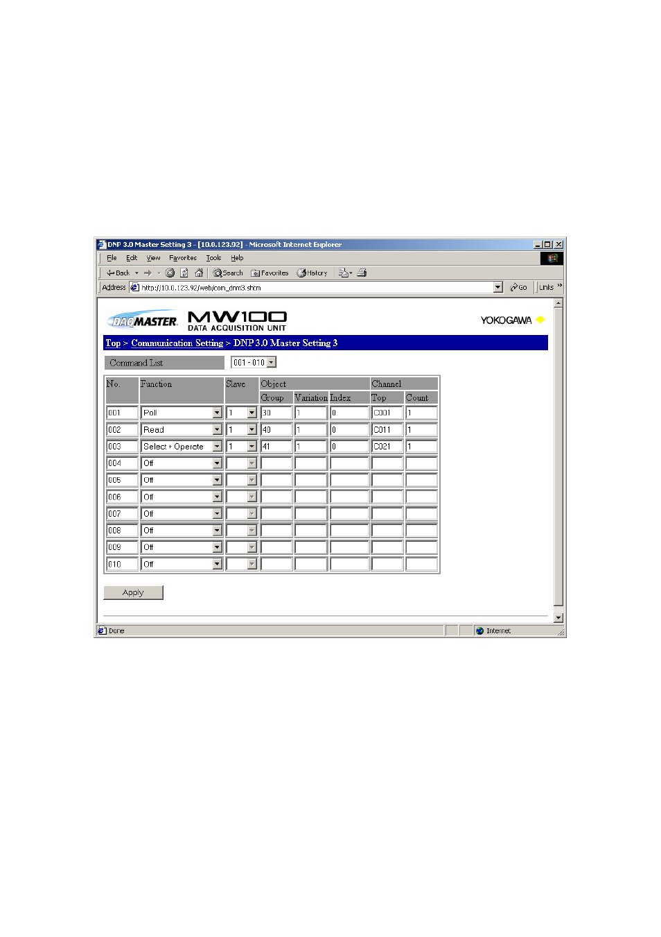 Yokogawa Standalone MW100 User Manual | Page 79 / 131