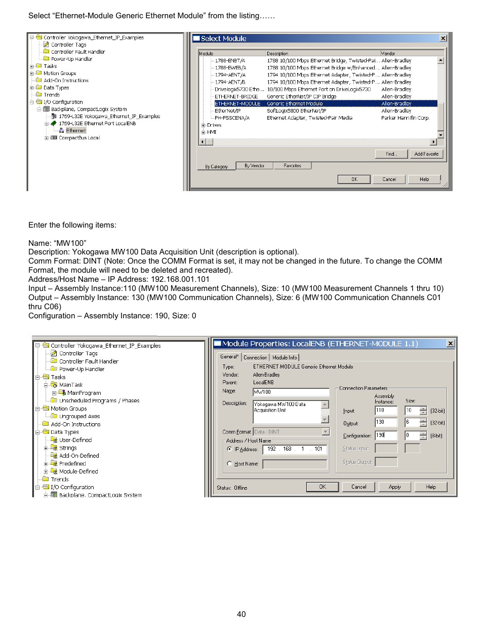 Yokogawa Standalone MW100 User Manual | Page 43 / 58