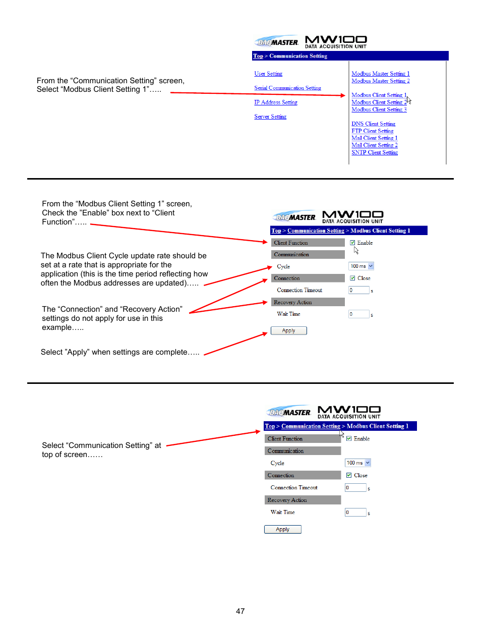 Yokogawa Standalone MW100 User Manual | Page 50 / 58