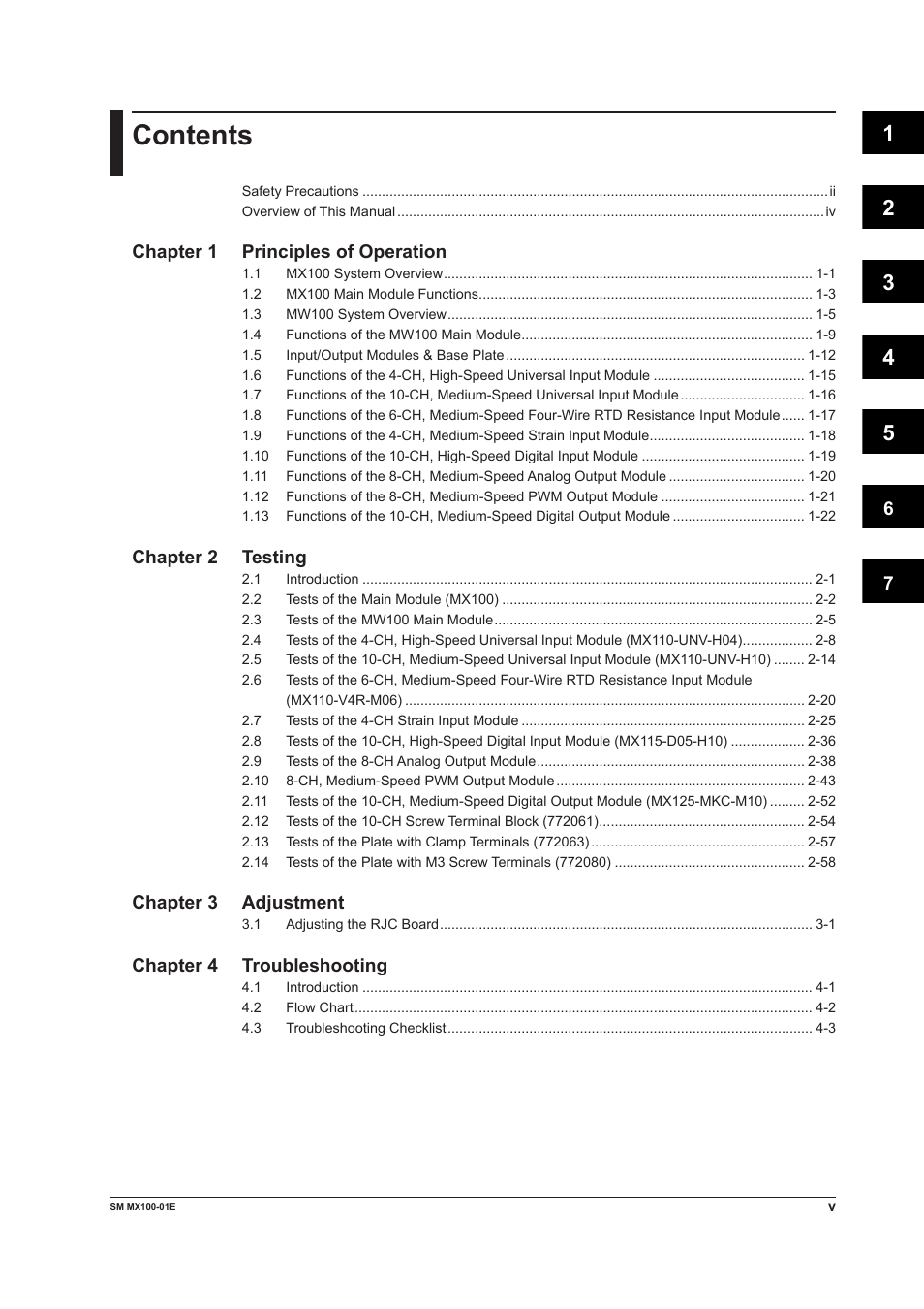 Yokogawa PC-Based MX100 User Manual | Page 6 / 189