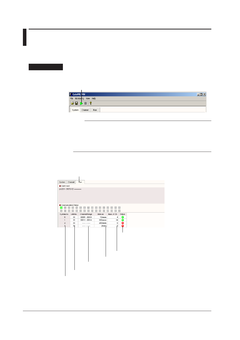 4 starting/stopping data monitoring, 4 starting/stopping data monitoring -6, 4 startng/stoppng data montorng | Yokogawa DAQWORX User Manual | Page 15 / 22