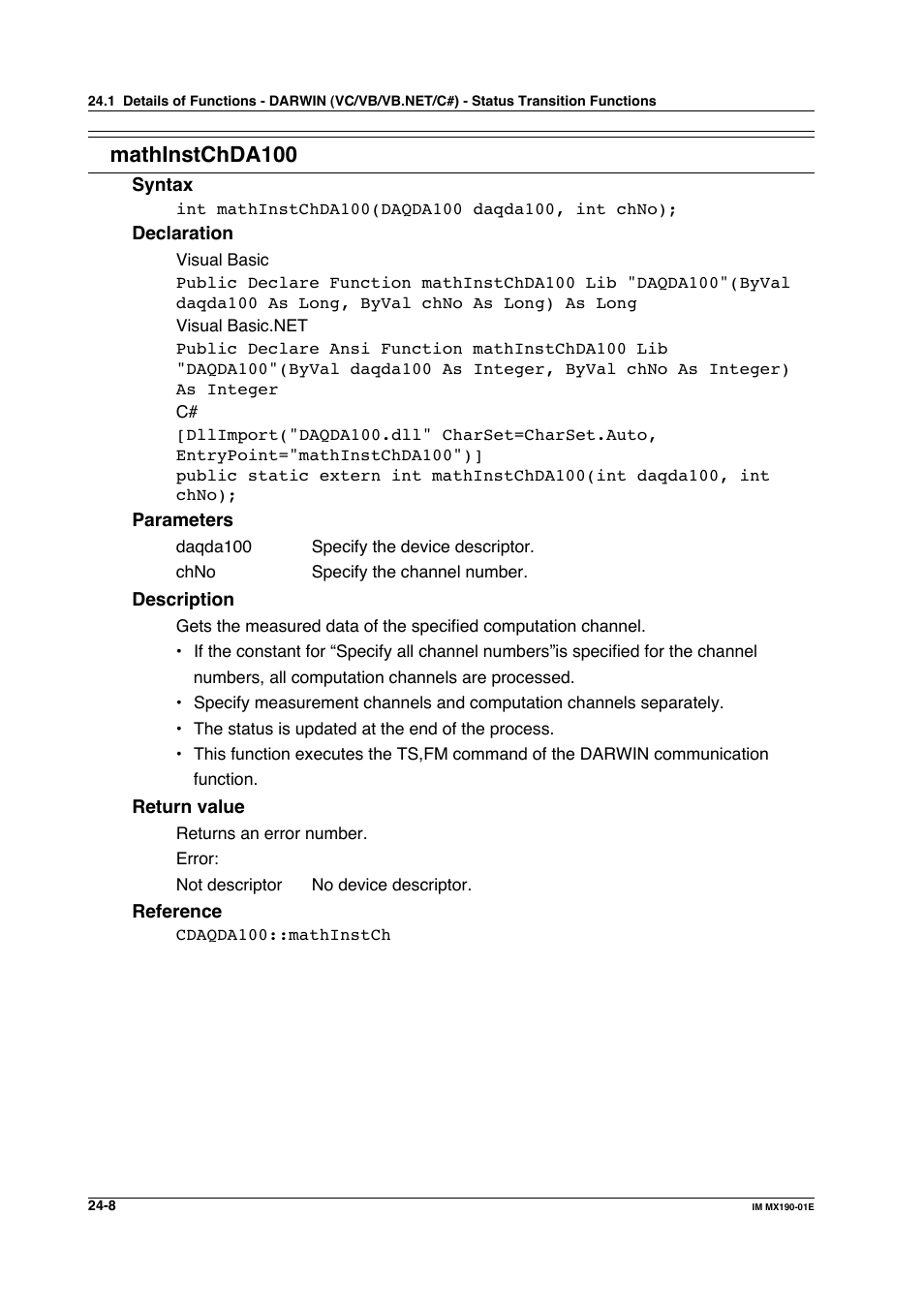 Mathinstchda100 | Yokogawa PC-Based MX100 User Manual | Page 1099 / 1264