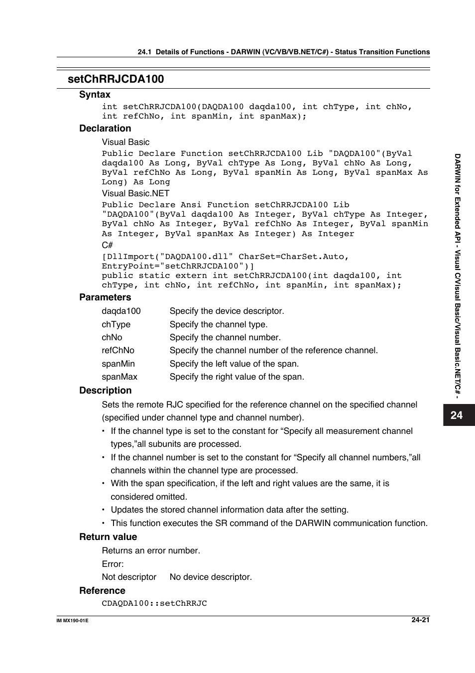 Setchrrjcda100 | Yokogawa PC-Based MX100 User Manual | Page 1112 / 1264