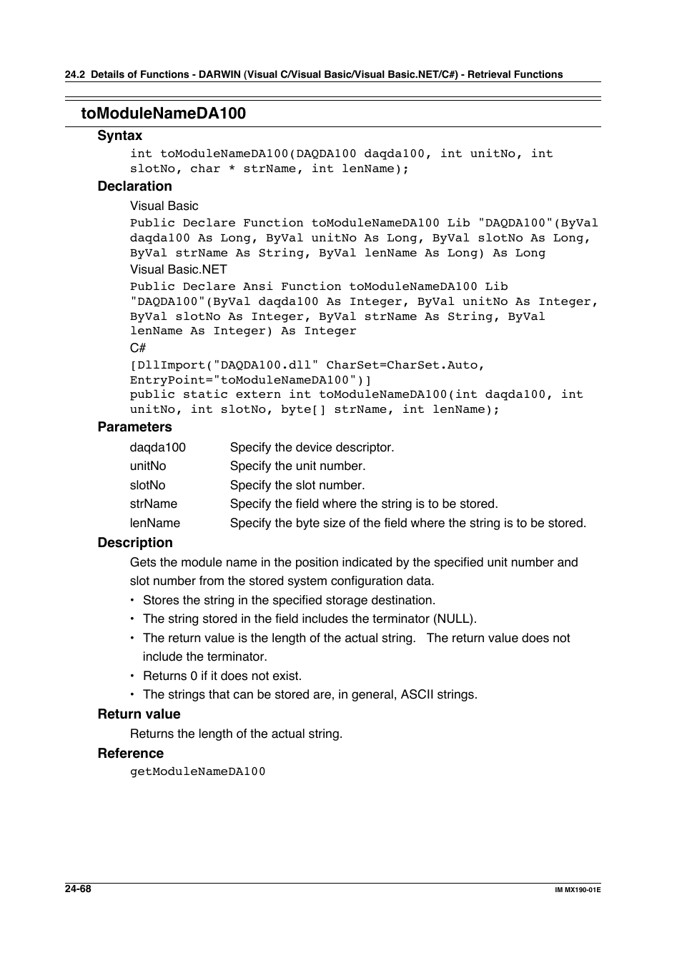 Tomodulenameda100 | Yokogawa PC-Based MX100 User Manual | Page 1159 / 1264