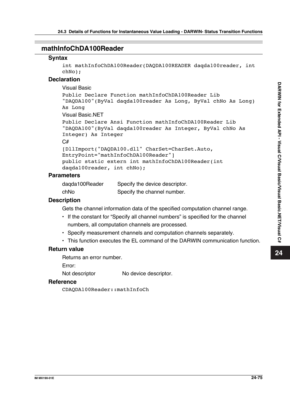 Yokogawa PC-Based MX100 User Manual | Page 1166 / 1264