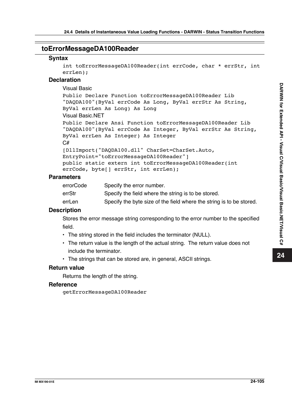 Yokogawa PC-Based MX100 User Manual | Page 1196 / 1264