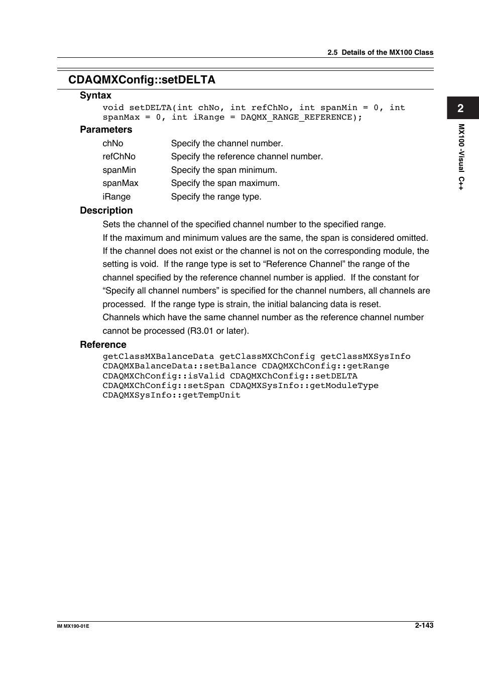 2cdaqmxconfig::setdelta | Yokogawa PC-Based MX100 User Manual | Page 166 / 1264