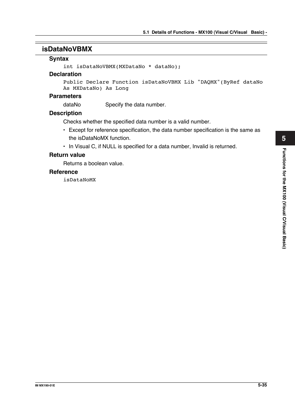 Isdatanovbmx | Yokogawa PC-Based MX100 User Manual | Page 293 / 1264