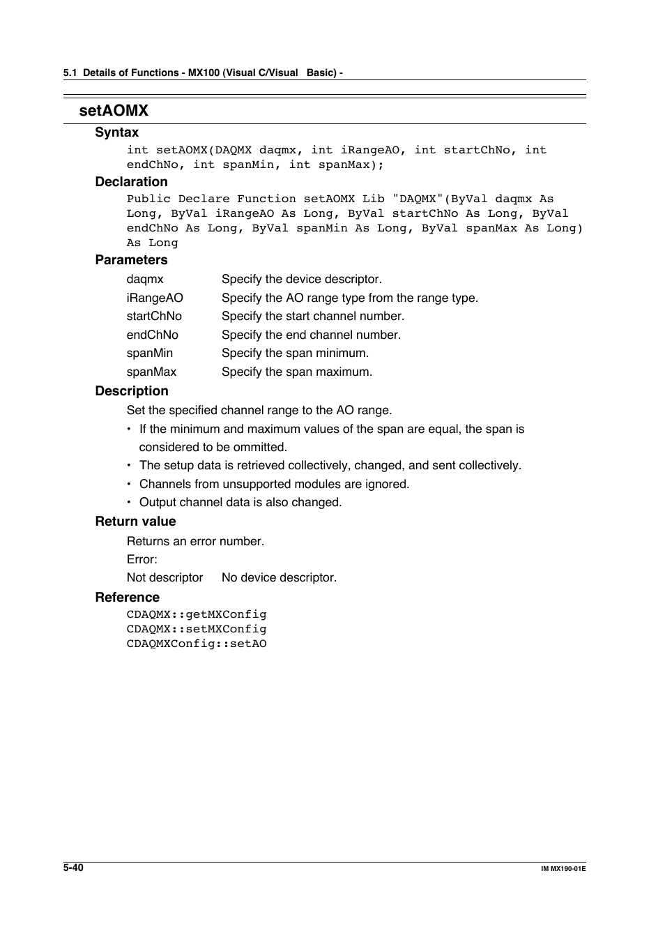 Setaomx | Yokogawa PC-Based MX100 User Manual | Page 298 / 1264