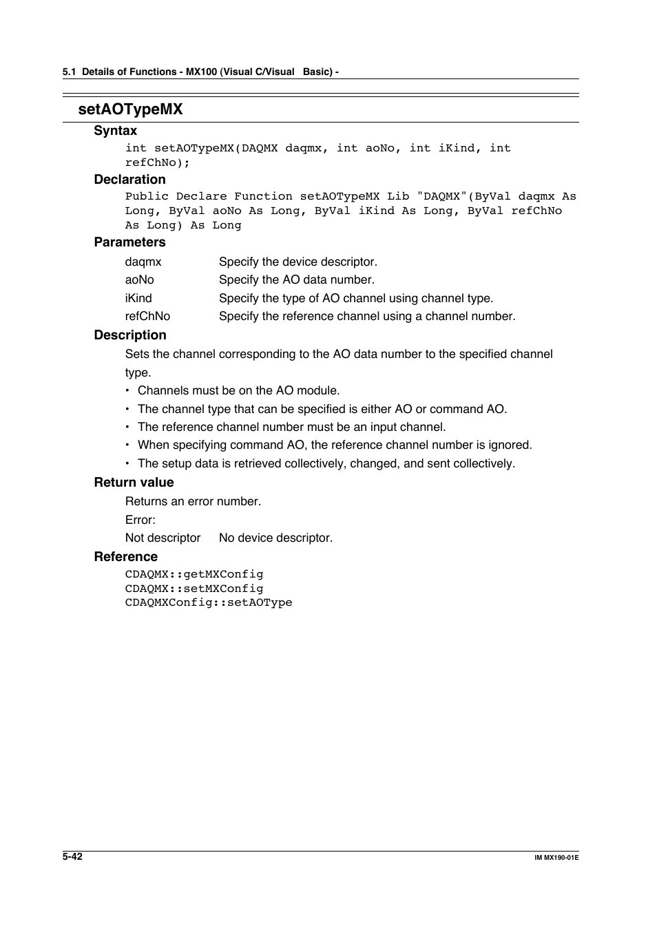 Setaotypemx | Yokogawa PC-Based MX100 User Manual | Page 300 / 1264