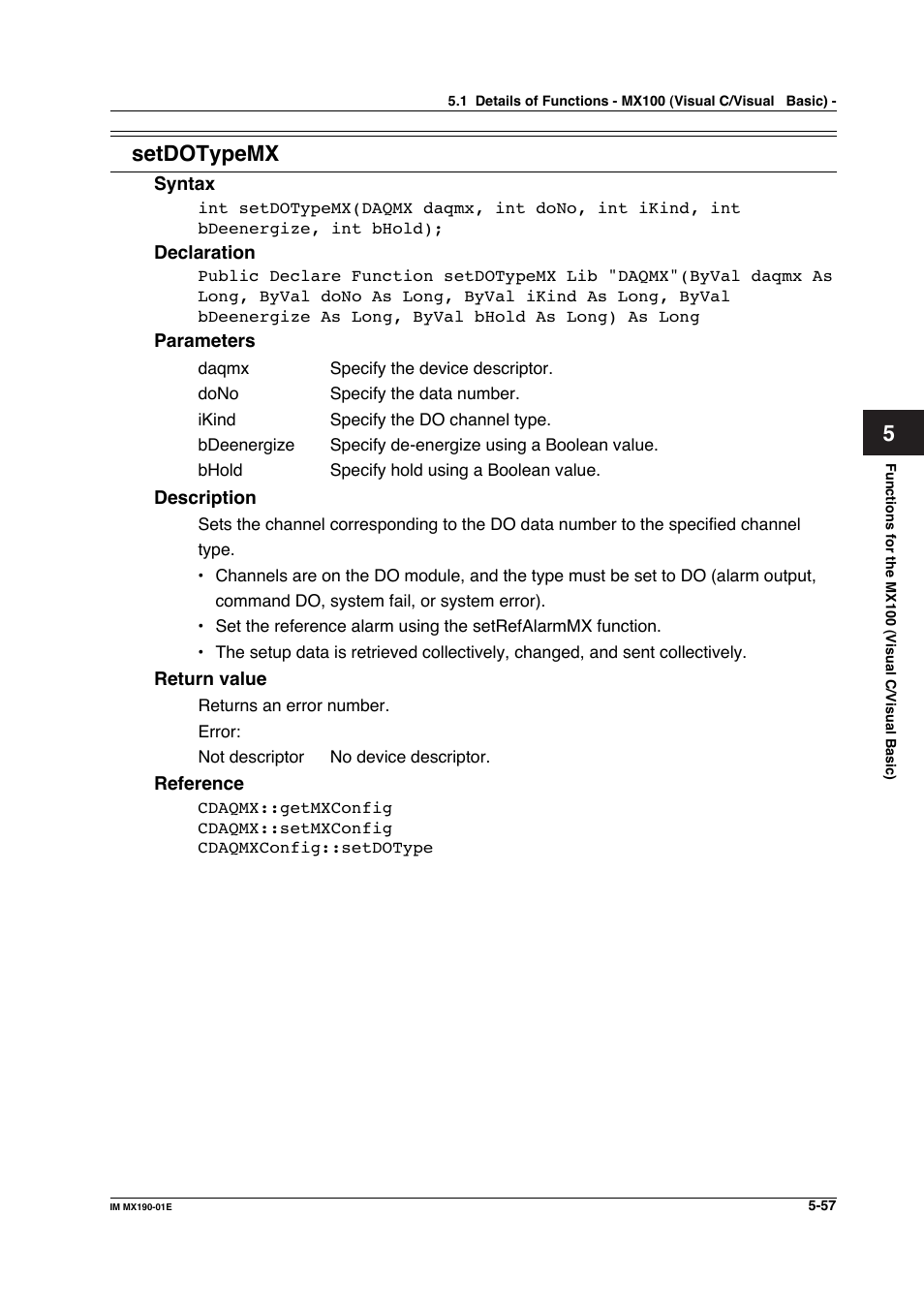 Setdotypemx | Yokogawa PC-Based MX100 User Manual | Page 315 / 1264