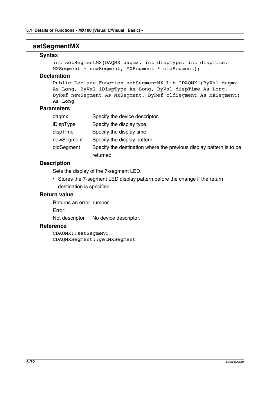 Setsegmentmx | Yokogawa PC-Based MX100 User Manual | Page 330 / 1264