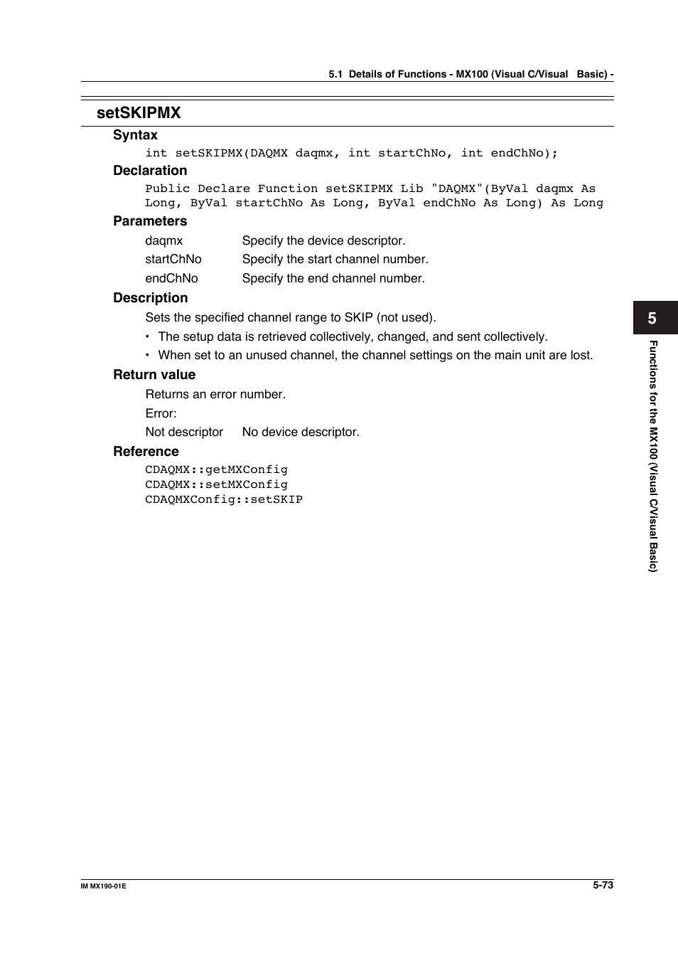 Setskipmx | Yokogawa PC-Based MX100 User Manual | Page 331 / 1264