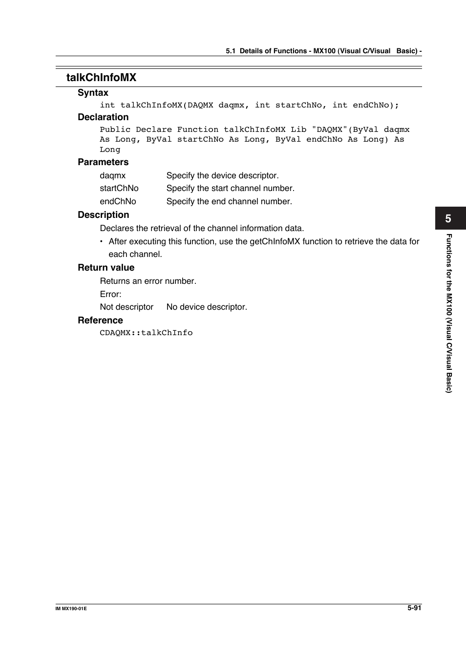 Talkchinfomx | Yokogawa PC-Based MX100 User Manual | Page 349 / 1264
