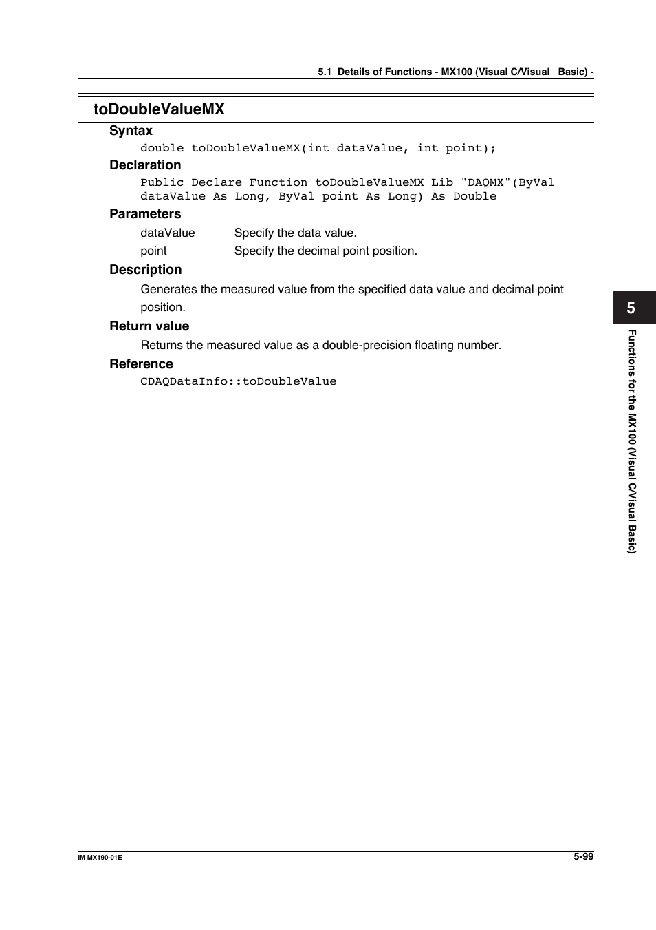 Todoublevaluemx | Yokogawa PC-Based MX100 User Manual | Page 357 / 1264