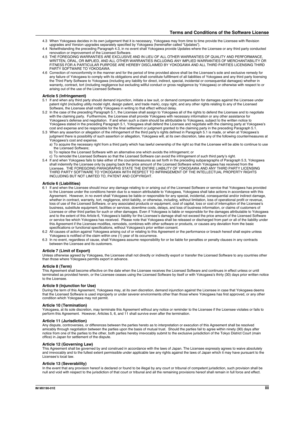 Yokogawa PC-Based MX100 User Manual | Page 4 / 1264