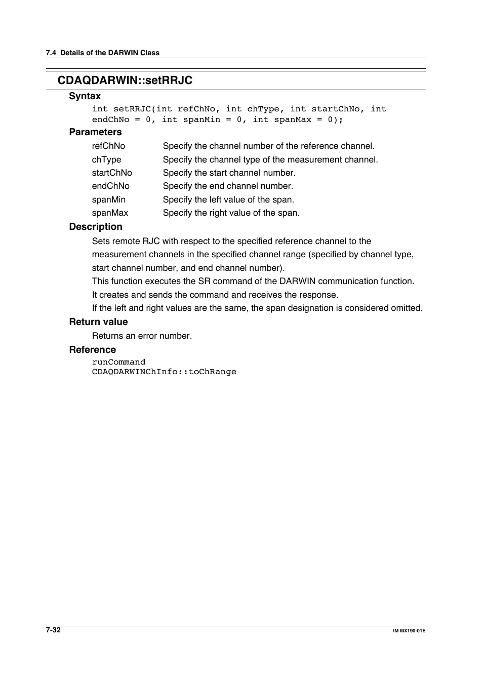 Cdaqdarwin::setrrjc | Yokogawa PC-Based MX100 User Manual | Page 430 / 1264