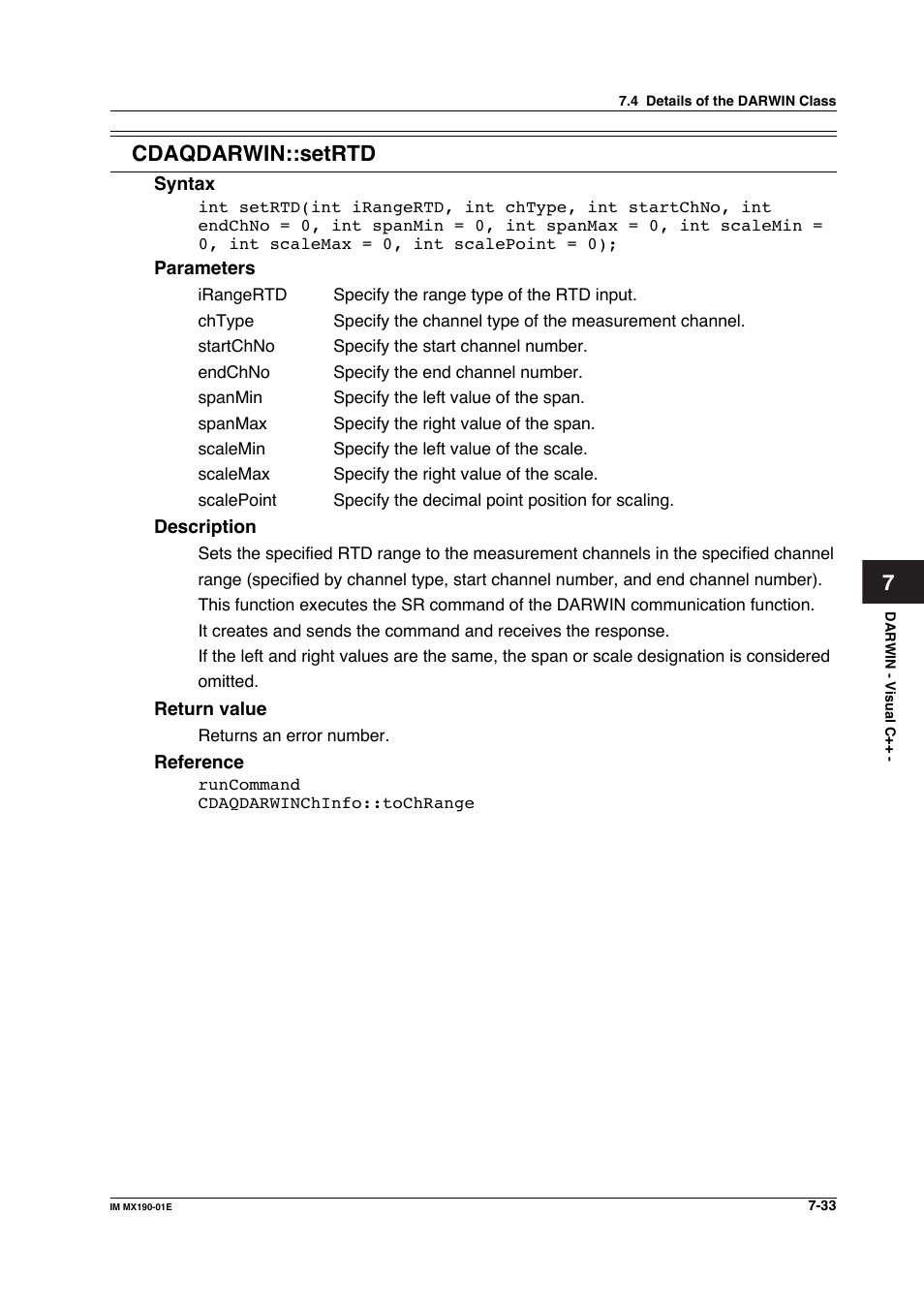 7cdaqdarwin::setrtd | Yokogawa PC-Based MX100 User Manual | Page 431 / 1264