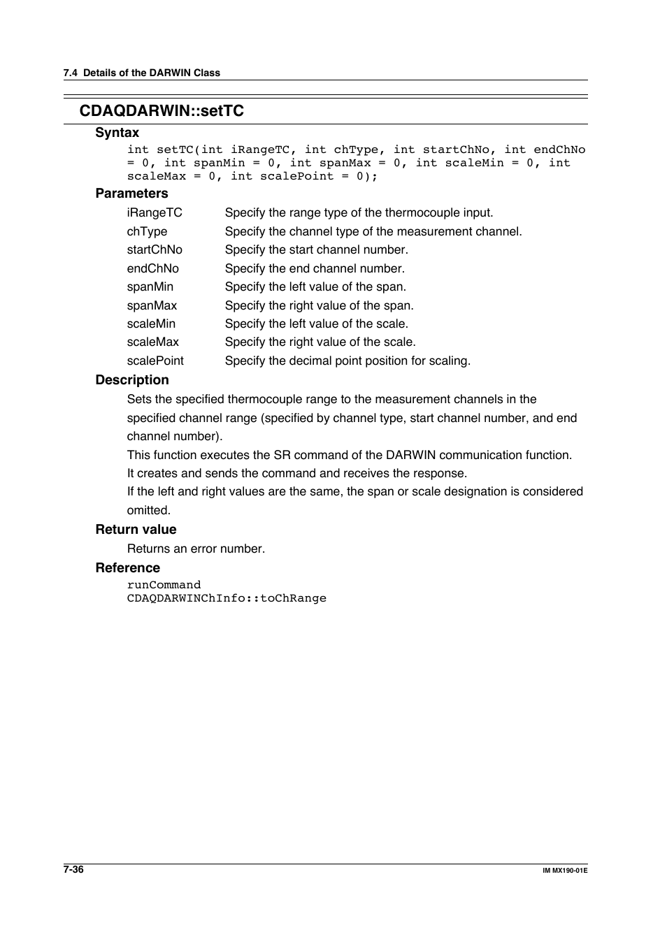 Cdaqdarwin::settc | Yokogawa PC-Based MX100 User Manual | Page 434 / 1264