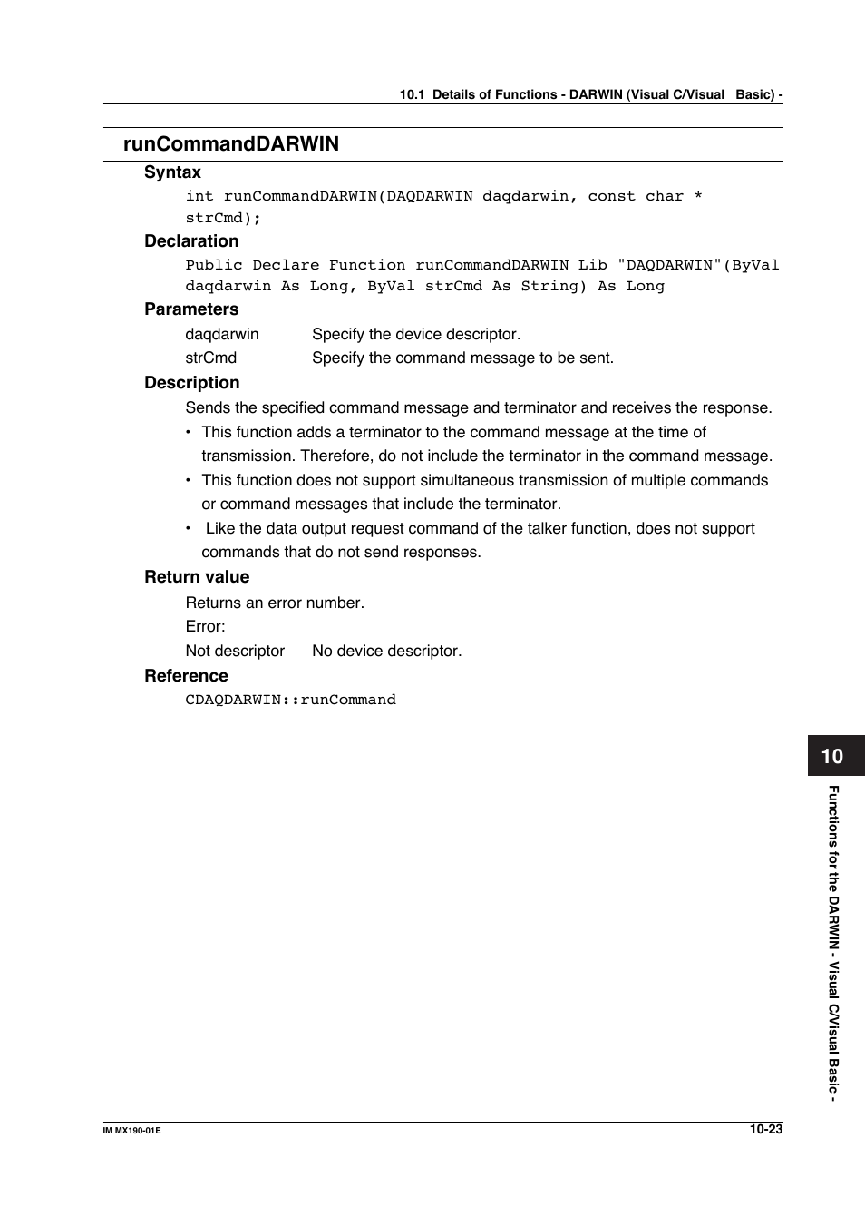 10 runcommanddarwin | Yokogawa PC-Based MX100 User Manual | Page 521 / 1264