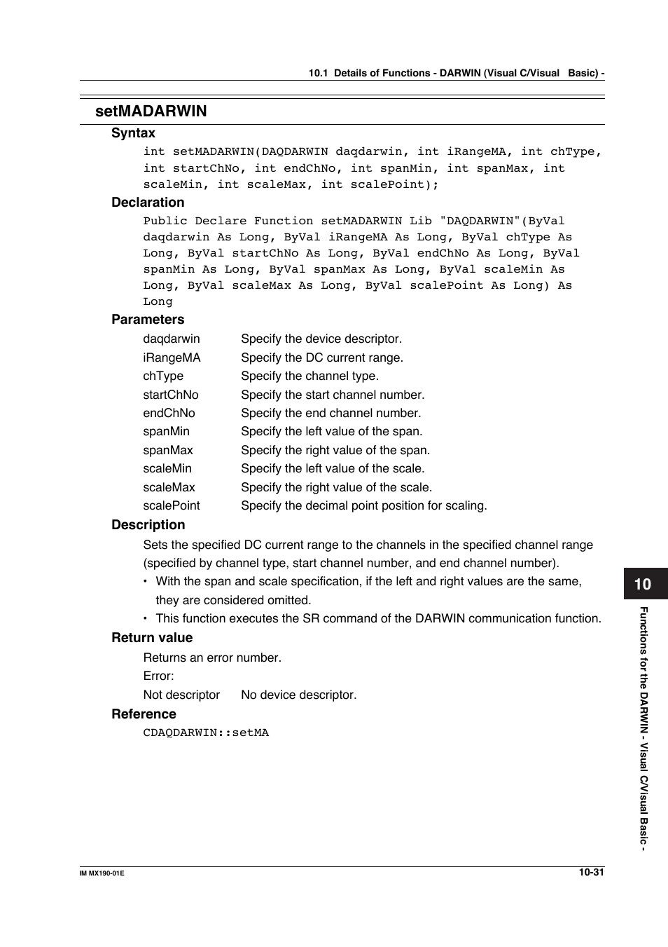 10 setmadarwin | Yokogawa PC-Based MX100 User Manual | Page 529 / 1264