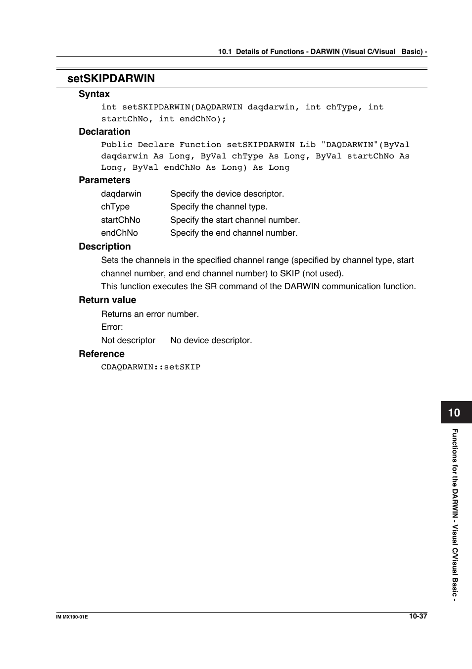 10 setskipdarwin | Yokogawa PC-Based MX100 User Manual | Page 535 / 1264