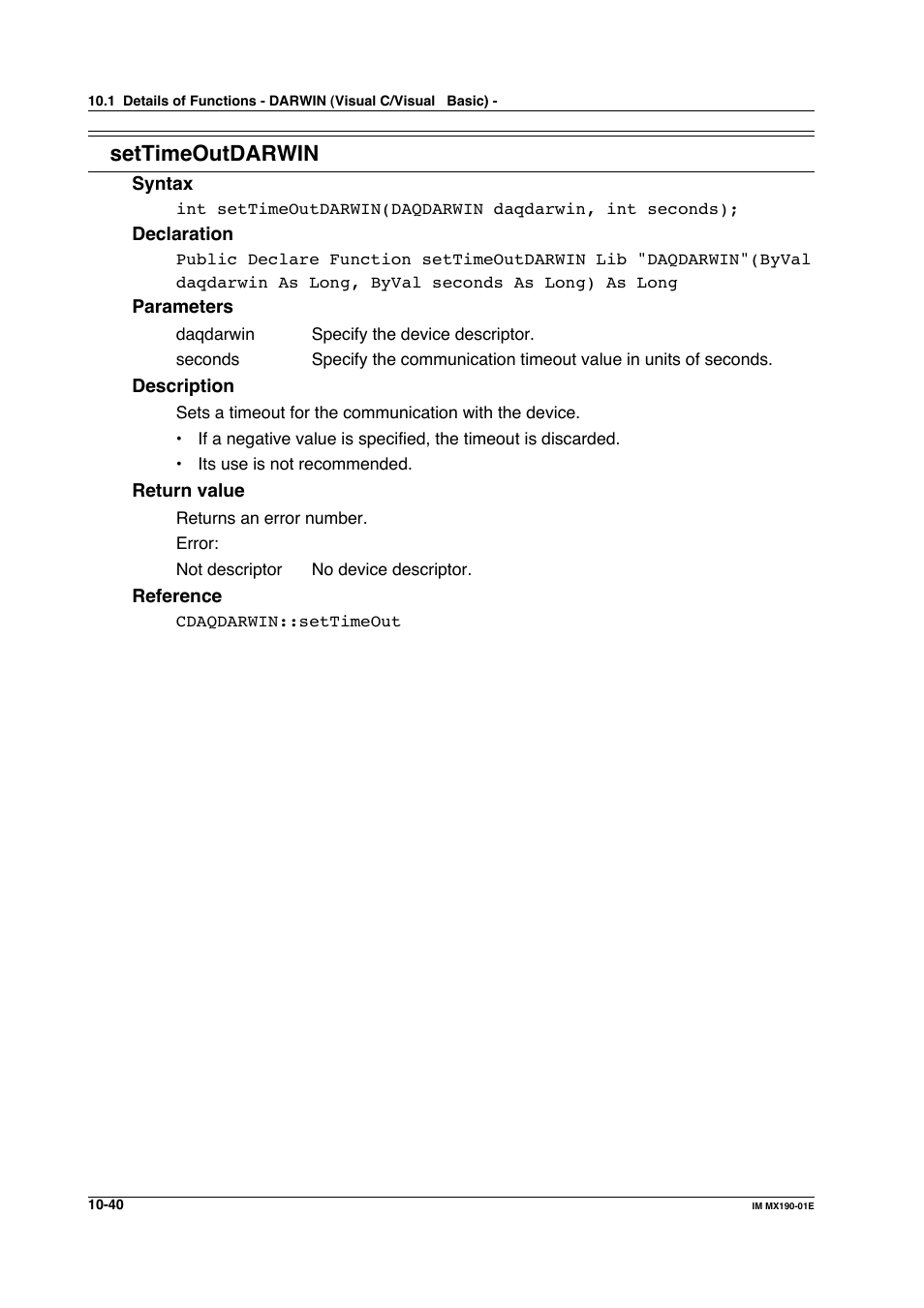 Settimeoutdarwin | Yokogawa PC-Based MX100 User Manual | Page 538 / 1264