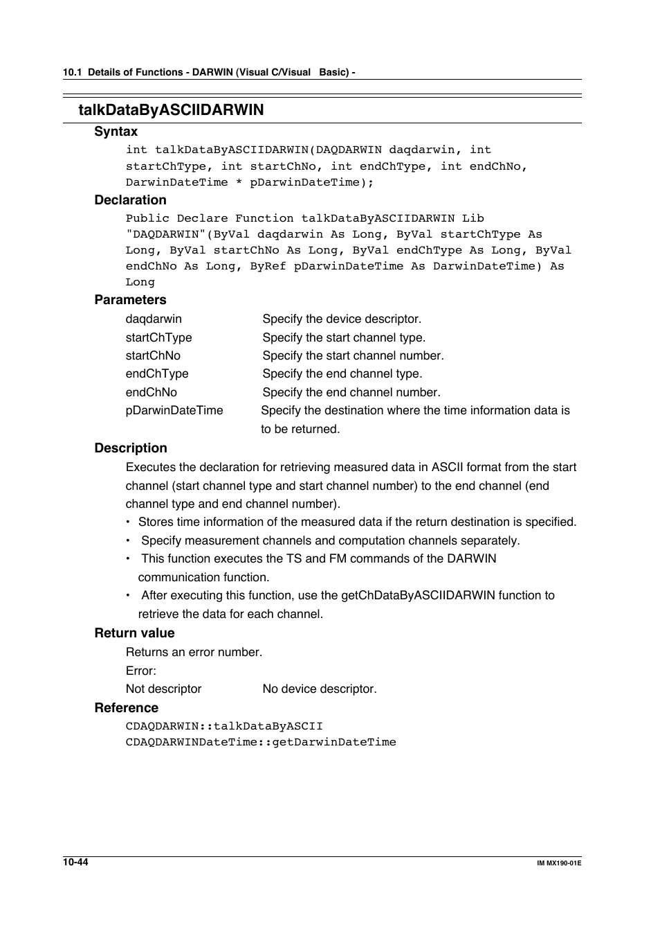 Talkdatabyasciidarwin | Yokogawa PC-Based MX100 User Manual | Page 542 / 1264