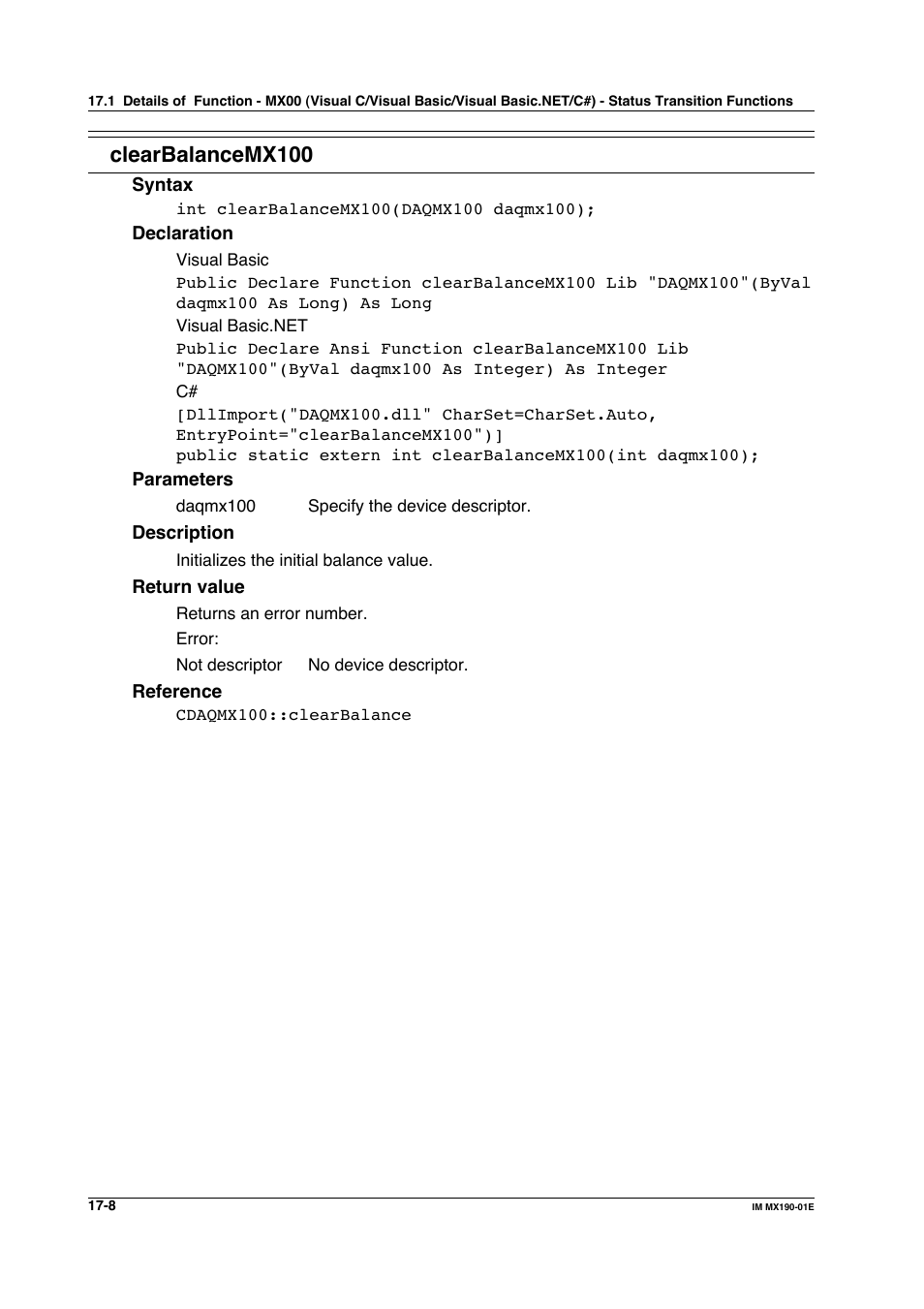 Clearbalancemx100 | Yokogawa PC-Based MX100 User Manual | Page 742 / 1264