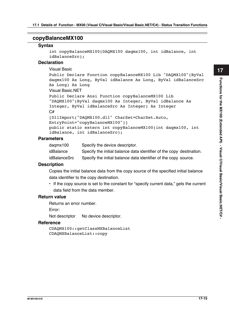 Copybalancemx100 | Yokogawa PC-Based MX100 User Manual | Page 749 / 1264