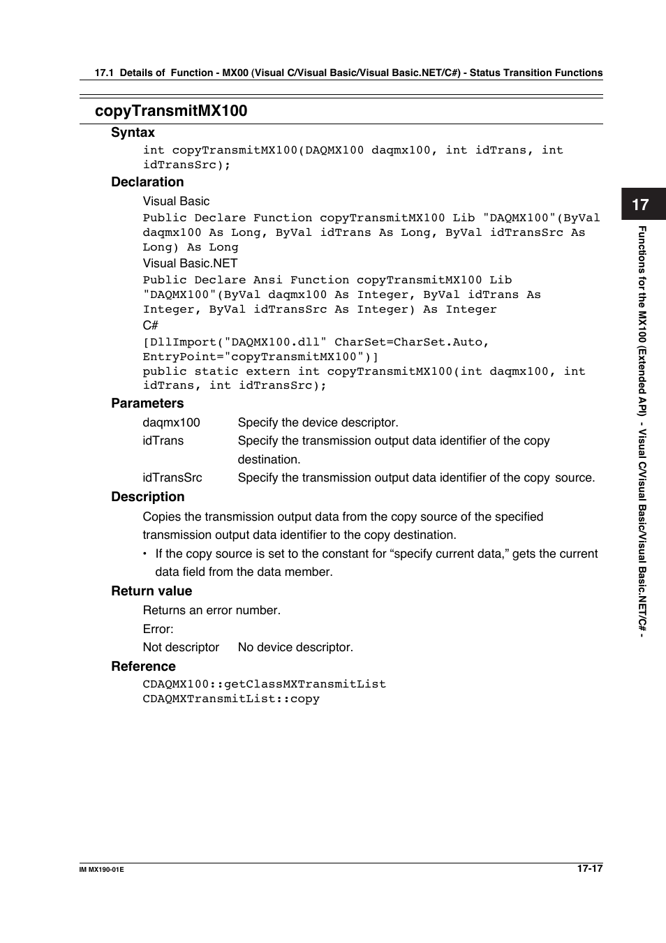Copytransmitmx100 | Yokogawa PC-Based MX100 User Manual | Page 751 / 1264