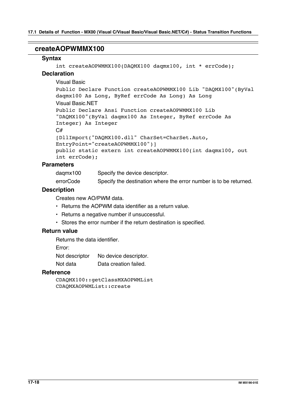 Createaopwmmx100 | Yokogawa PC-Based MX100 User Manual | Page 752 / 1264