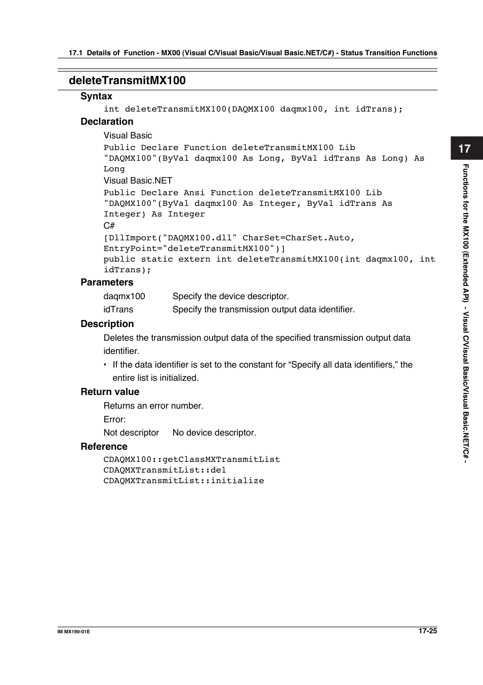 Deletetransmitmx100 | Yokogawa PC-Based MX100 User Manual | Page 759 / 1264