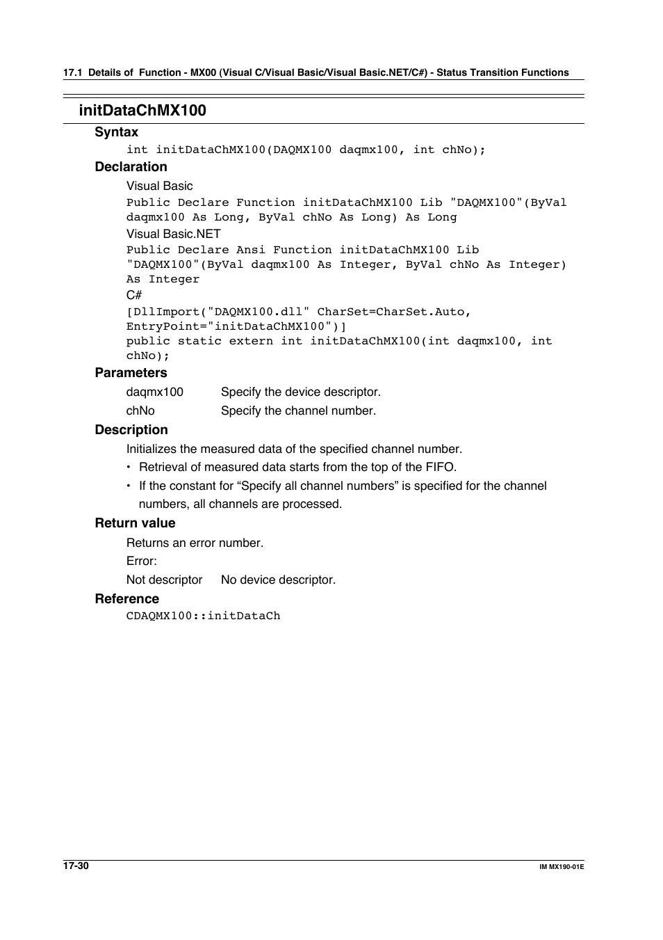 Initdatachmx100 | Yokogawa PC-Based MX100 User Manual | Page 764 / 1264